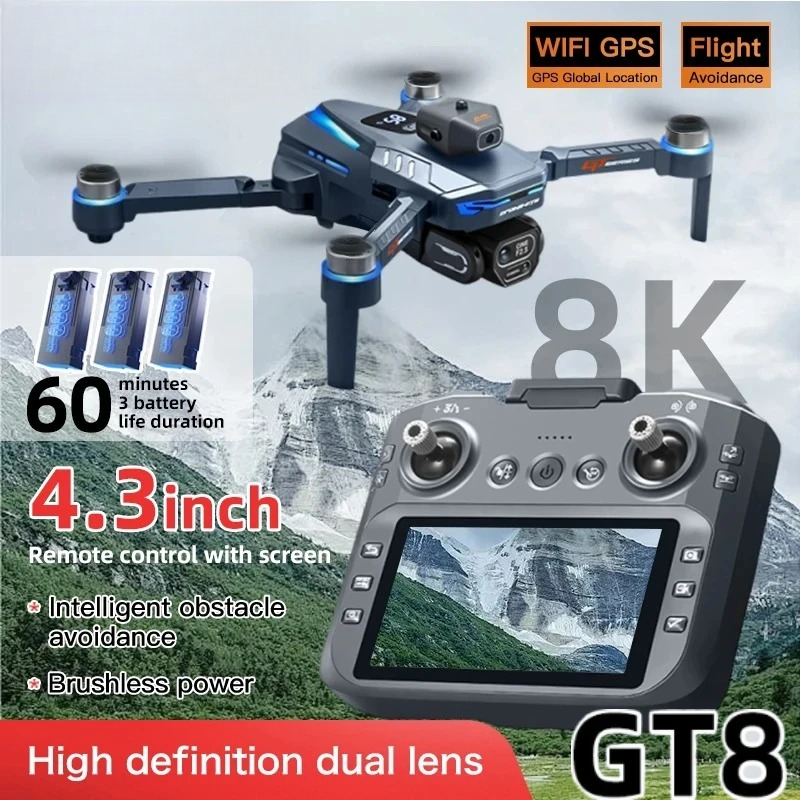 Оригинальный дрон GT8 8K с про – обзор и цена Drone Mapping